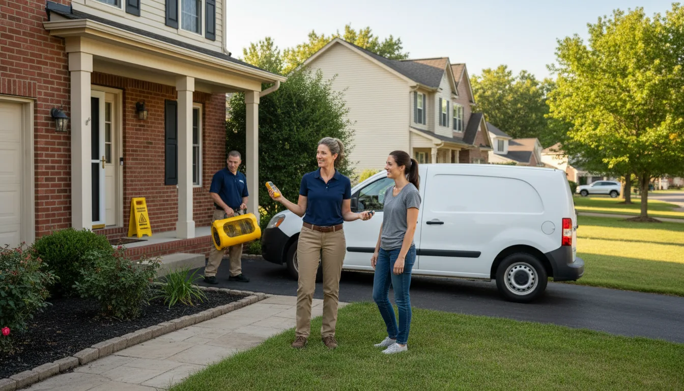 Residential water damage restoration in Clifford, PA